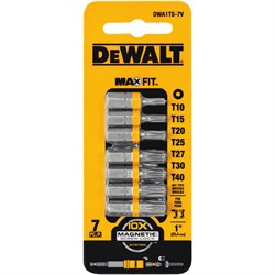 DeWalt 1 in. Steel Torx Security Bit Set (7-Piece)